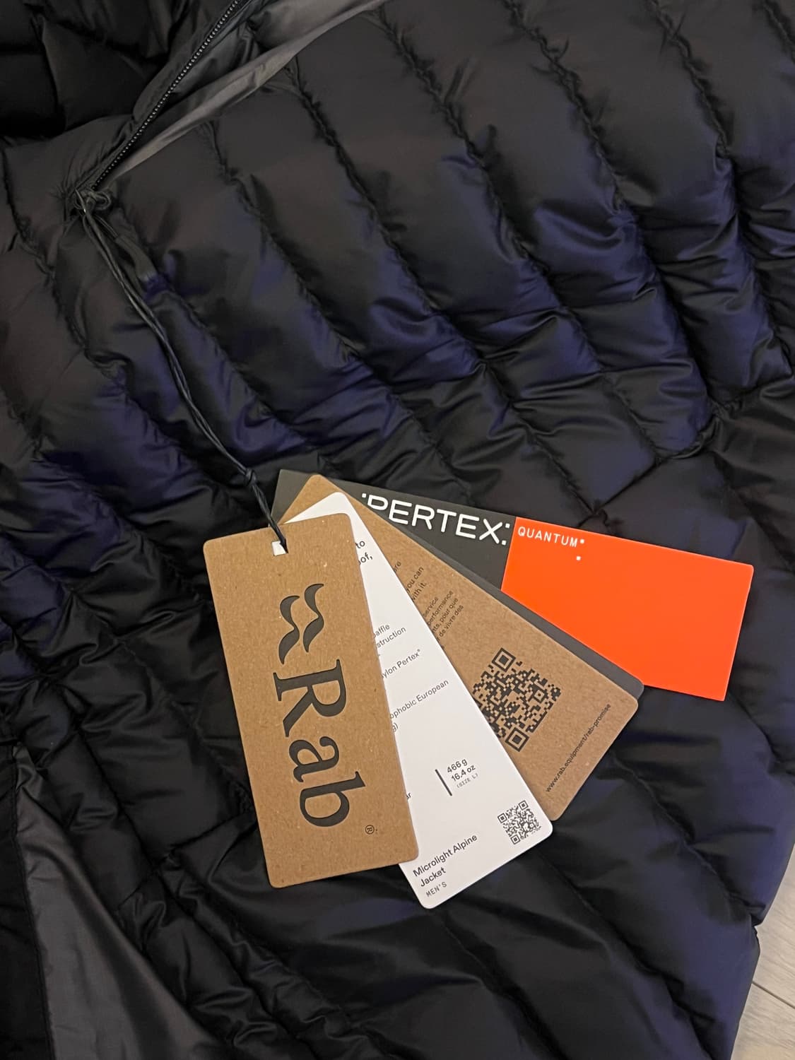 랩 RAB 경량패딩 블랙 XL 상품이미지3