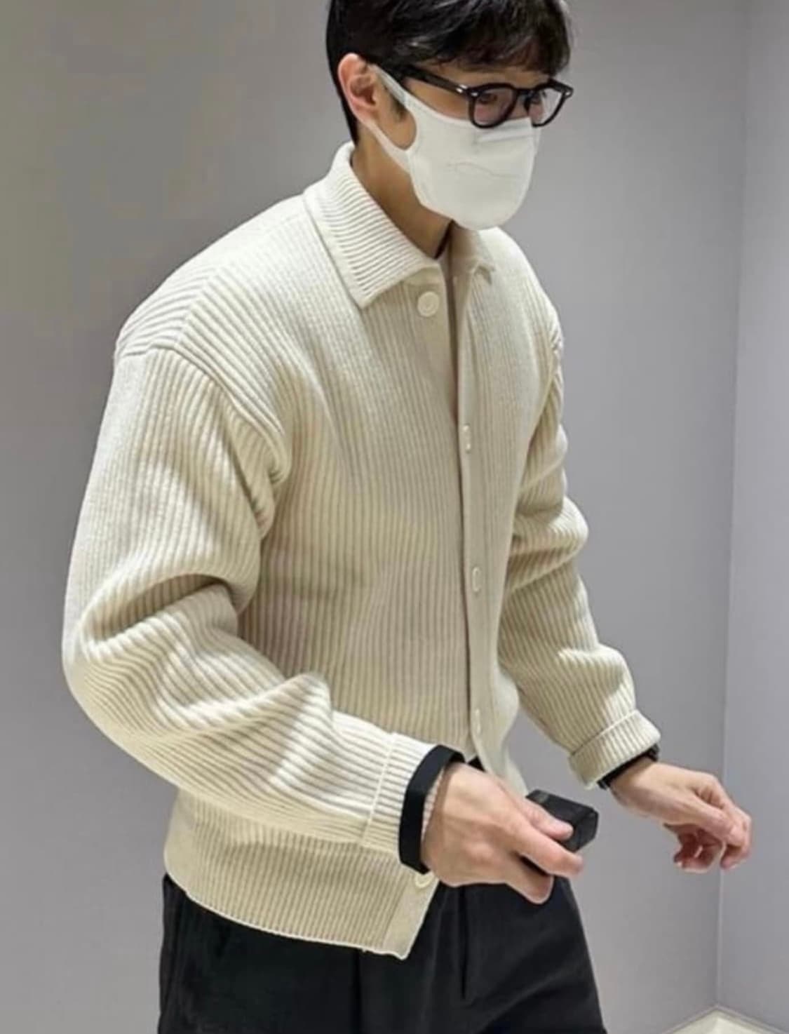 아모멘토 리브드 (천정명)가디건 아이보리M 상품이미지2