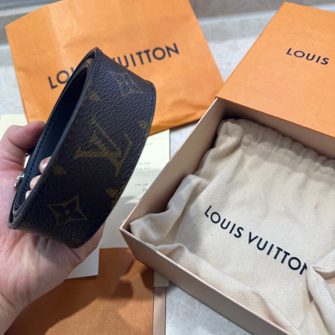 M0167U / 루이비통 모노그램 리버서블 벨트 상품이미지5