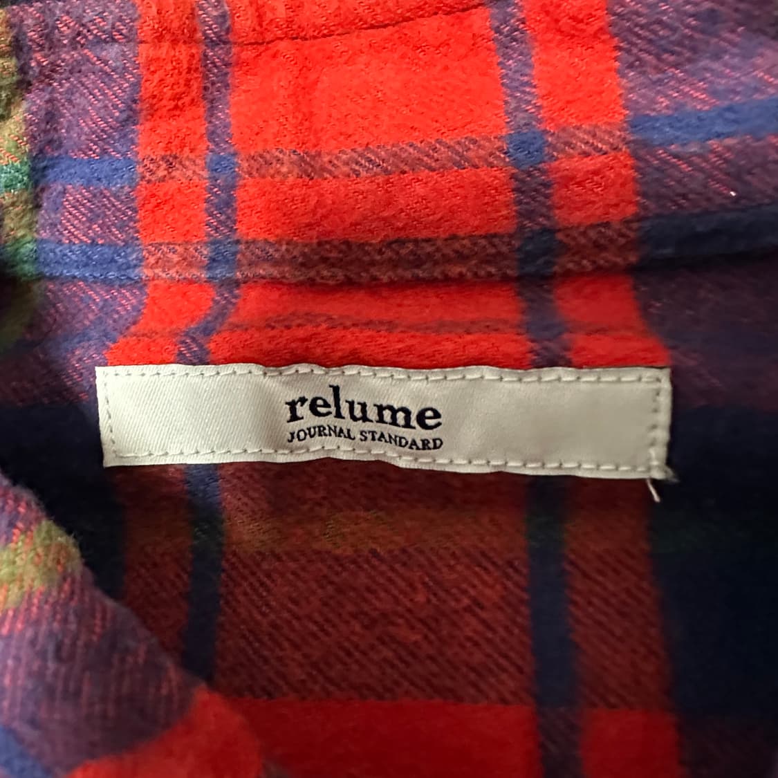 JOURNAL STANDARD check shirt red 상품이미지3