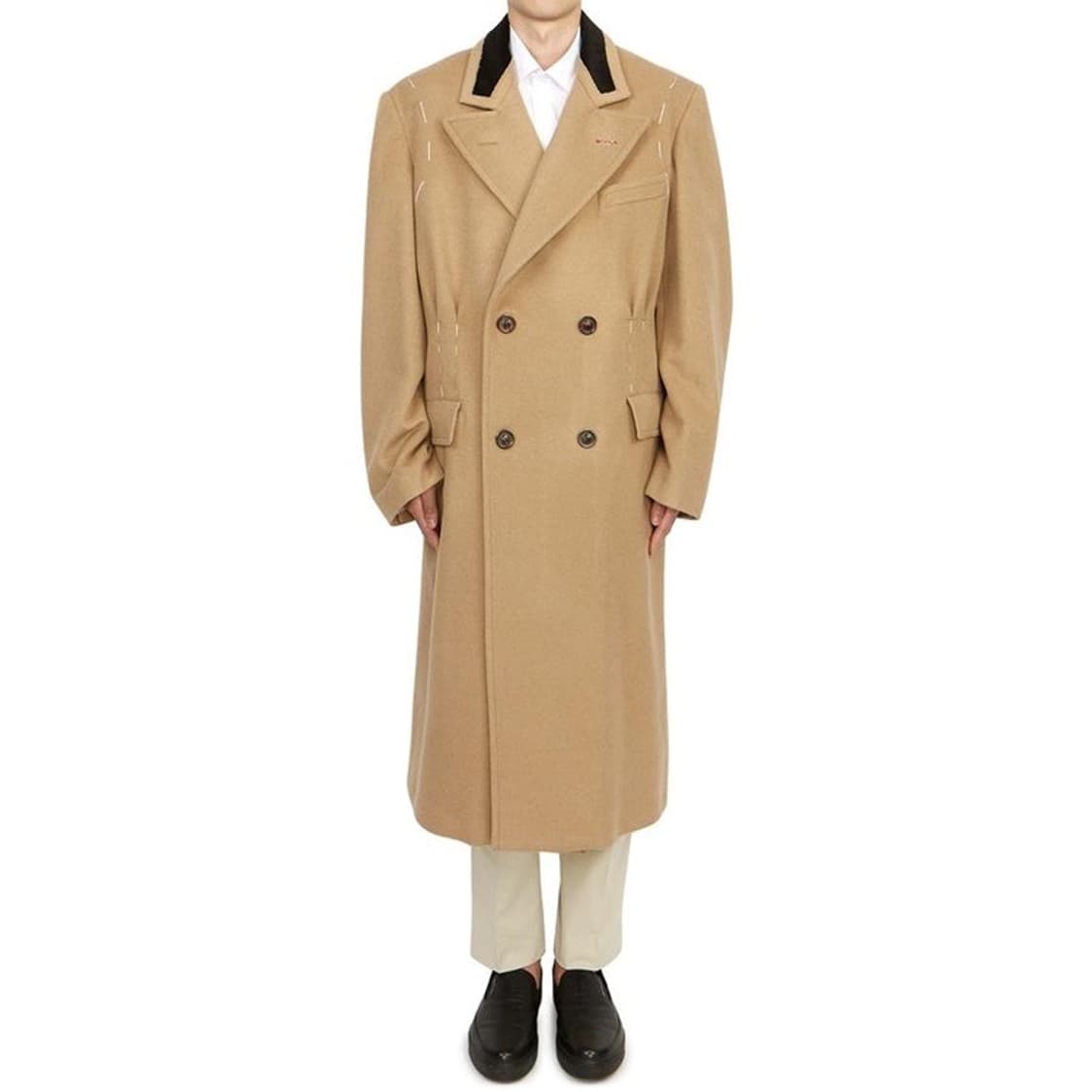 메종 마르지엘라 카멜 울 더블 코트 48 사이즈 상품이미지8
