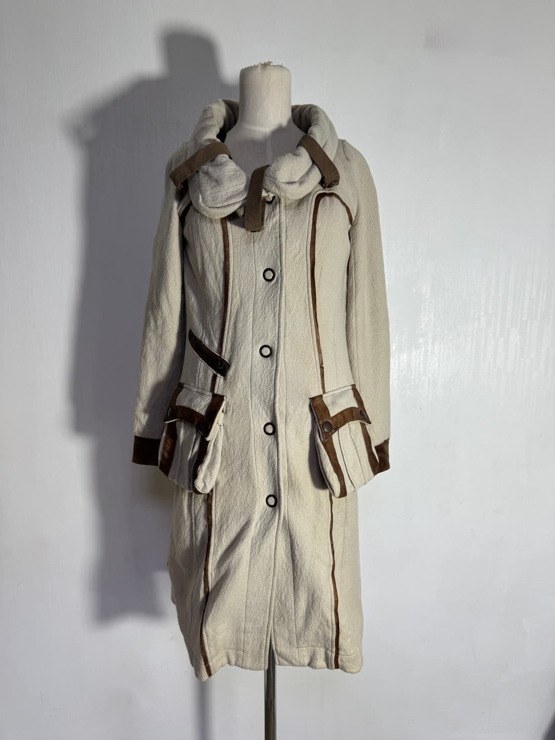 Luxxm 밀리터리 베이스 아방가르드 코트 하라주쿠 y2k lgb goa 상품이미지1