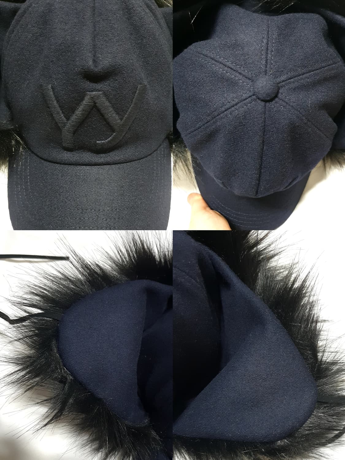 네이비 블랙 오픈와이와이 포우퍼 이어프랩 이어플랩 캡 볼캡 모자 상품이미지6