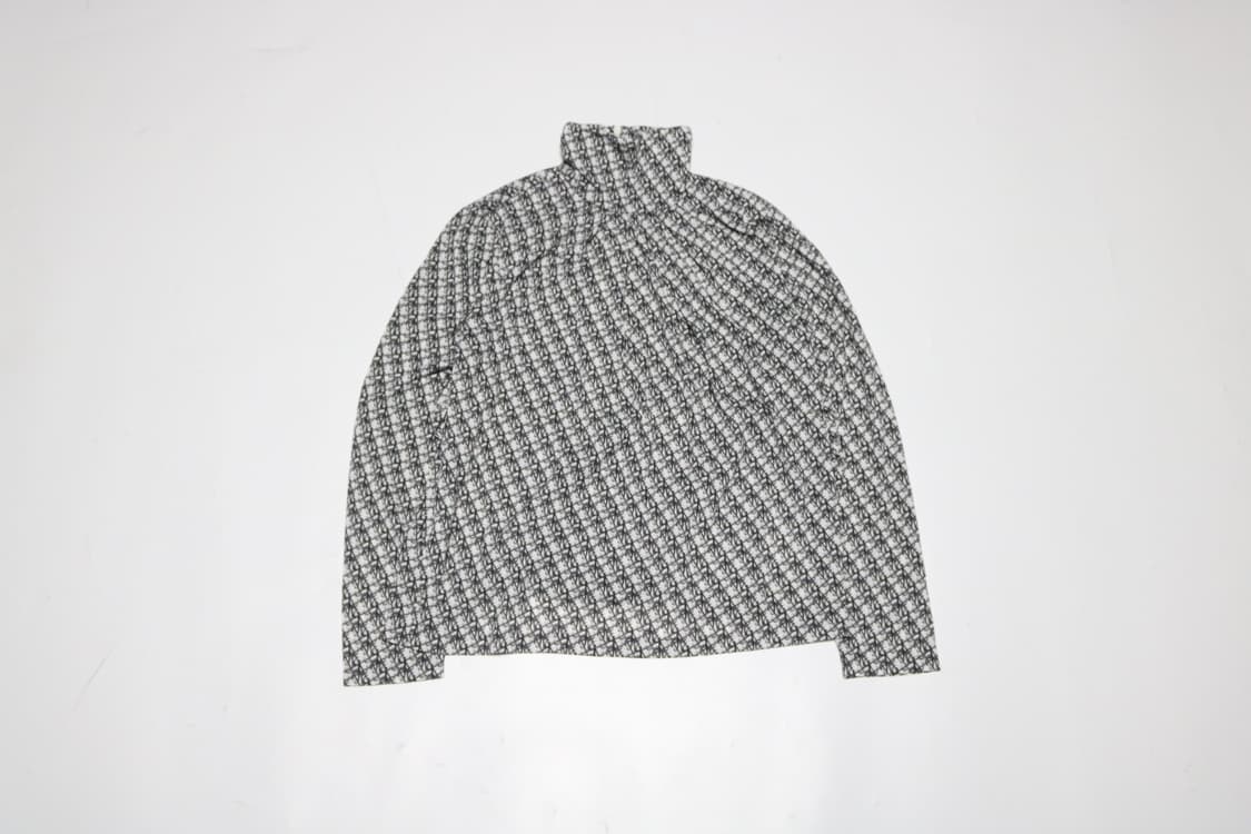 패턴 목폴라티셔츠 상품이미지2