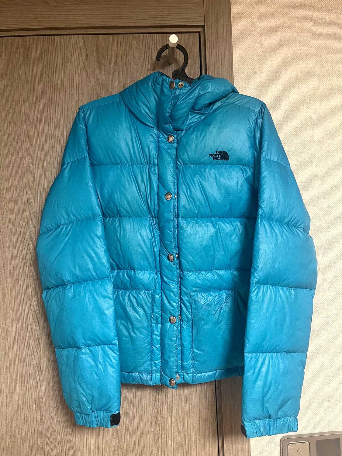 빈티지 노스페이스 시에라 후드 푸퍼 패딩 스카이 블루 플럼 상품이미지1