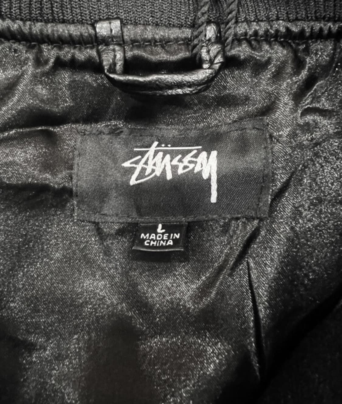 스투시 컴피티션 바시티 자켓 블랙 L 상품이미지6