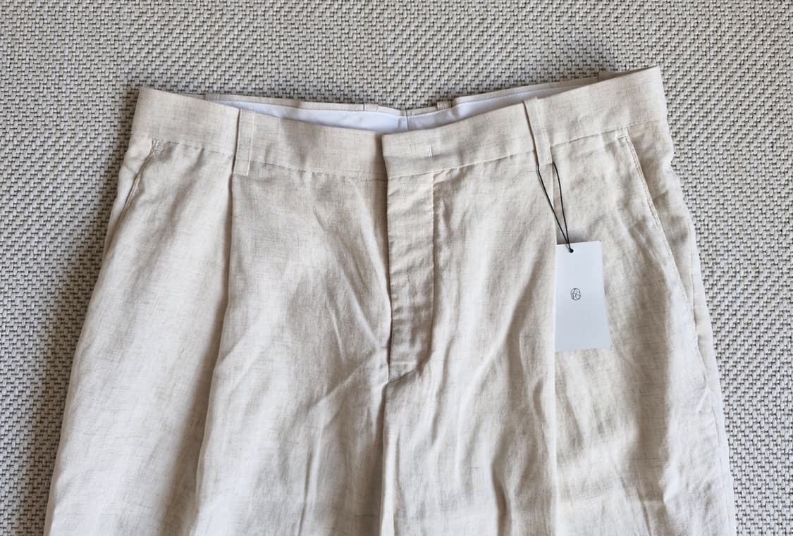 새상품 ASP 애습 텐셀 린넨 와이드 슬랙스 L  상품이미지1