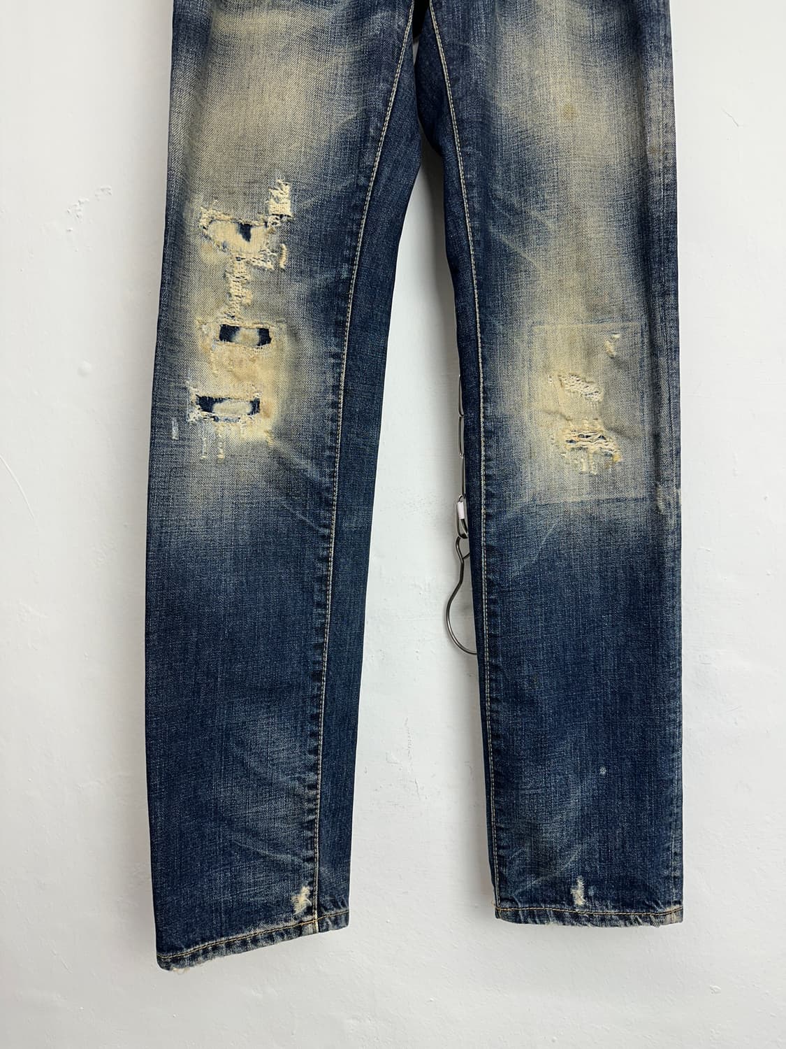 DSQUARED2 Distressed Slim-Fit Patched De 상품이미지7