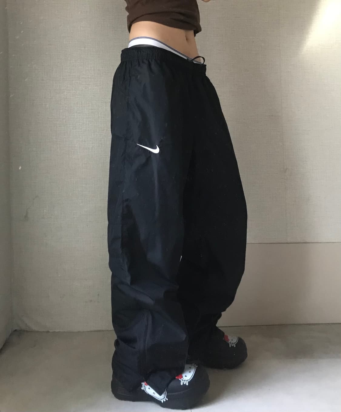 나이키 와이드핏 블랙 트레이닝팬츠 상품이미지5
