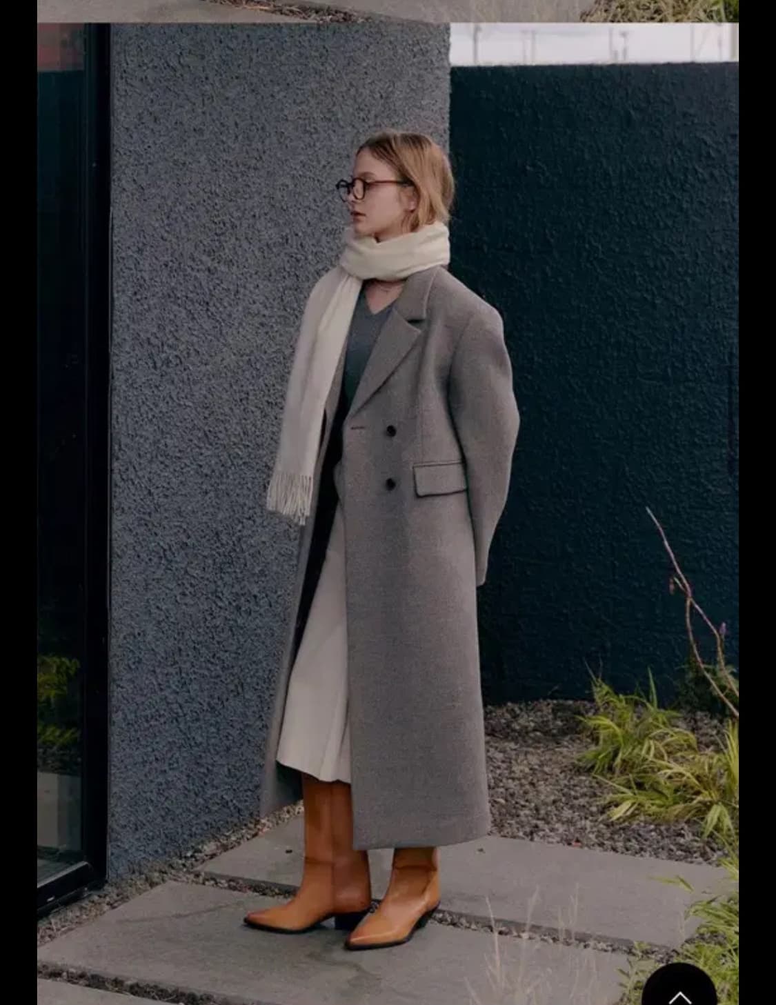 모우트 basic collar long double coat 상품이미지3
