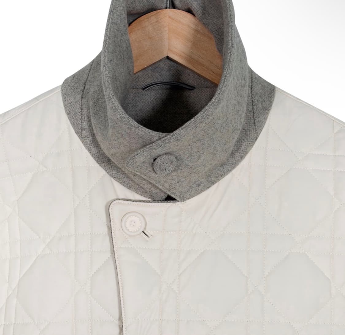 [52] 디올 남성 에크루 까나쥬 블렌드 크롭 블루종 자켓 베이지 그레이 상품이미지4