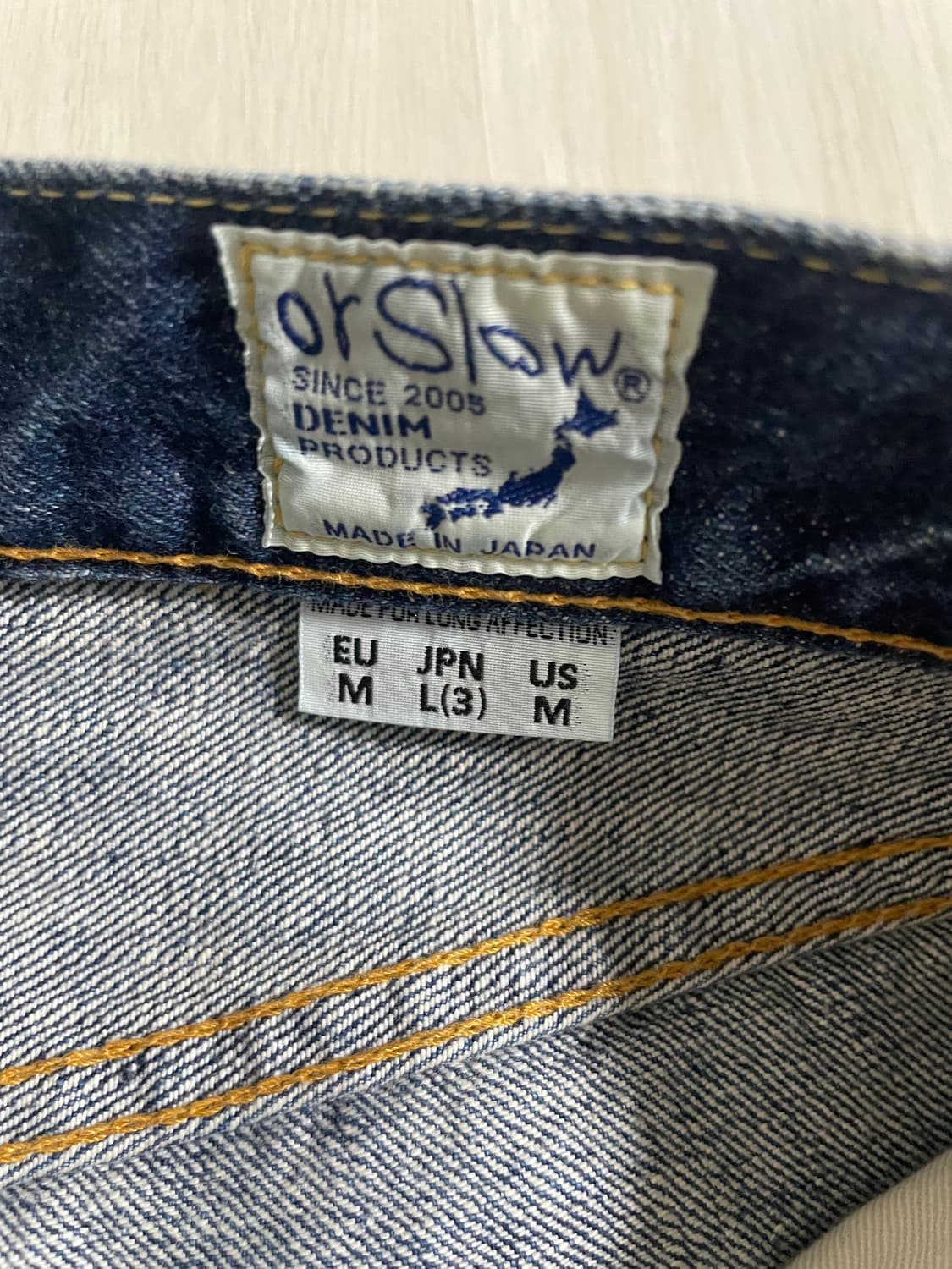 Orslow 오어슬로우 스탠다드 데님 105 2year wash 상품이미지5