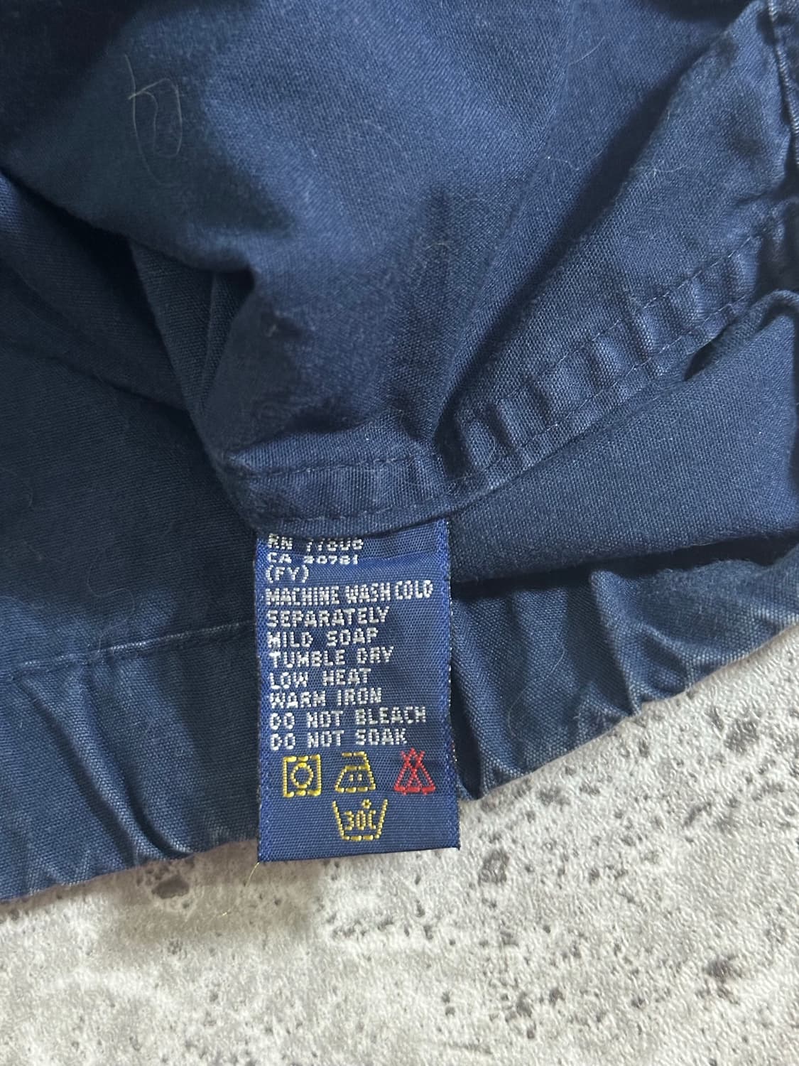 90s Tommy Hilfiger 크레스트 네이비 자켓 상품이미지5