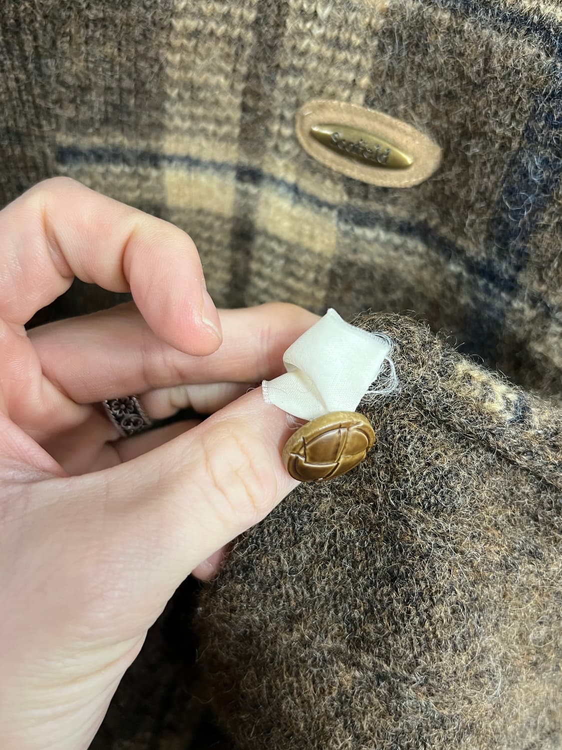 Scofield Vintage 스콜필드 빈티지 체크 니트 가디건 상품이미지6