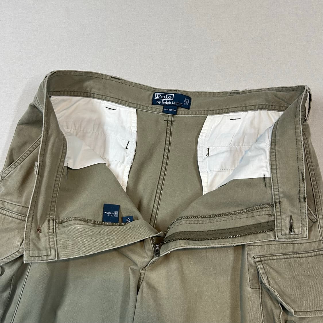 35inch) 폴로 랄프로렌 버뮤다 카고 팬츠 반바지 올리브 카키 상품이미지8