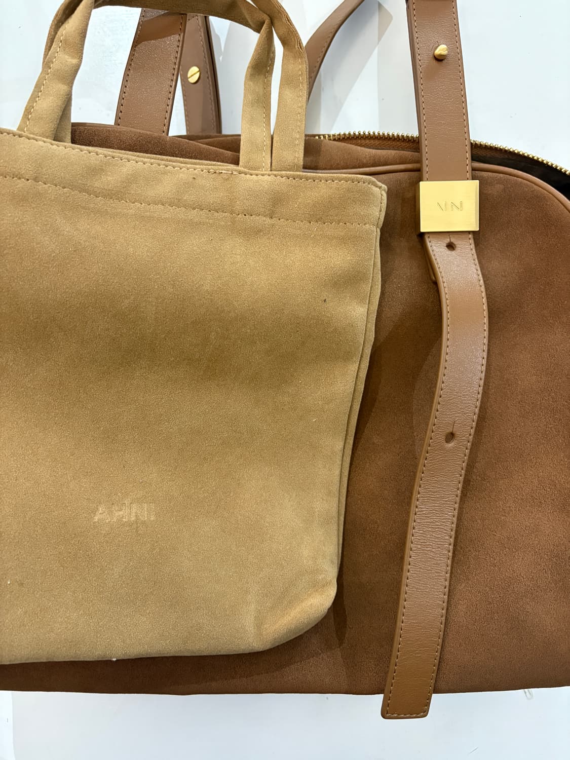 TTF✳️AHNI 리얼 스웨이드 보스턴백 상품이미지8