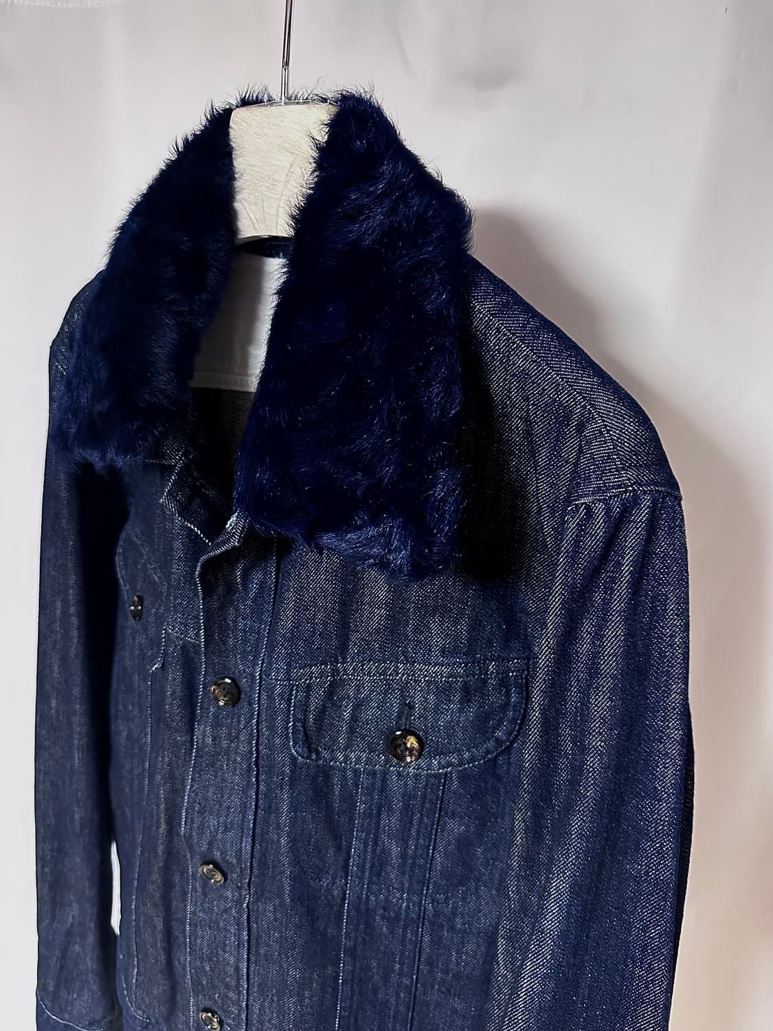 마르지엘라 13aw Denim Detachable Fur 트러커자켓 상품이미지2