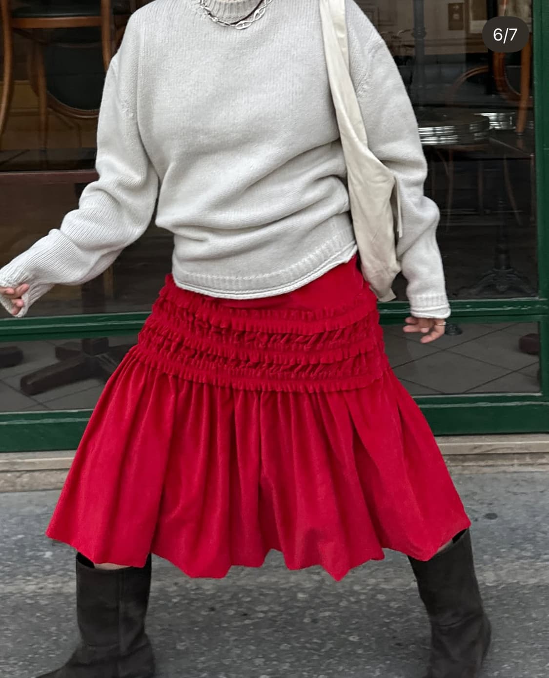 에토스 라운드넥 니트 라이트그레이 상품이미지4