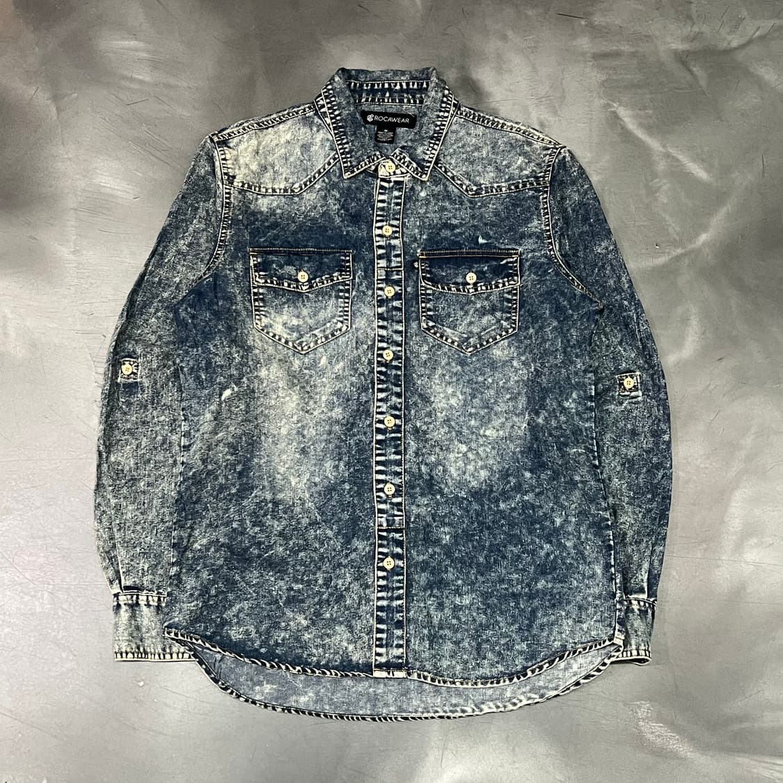  로카웨어 워싱 데님 셔츠 y16066 상품이미지1