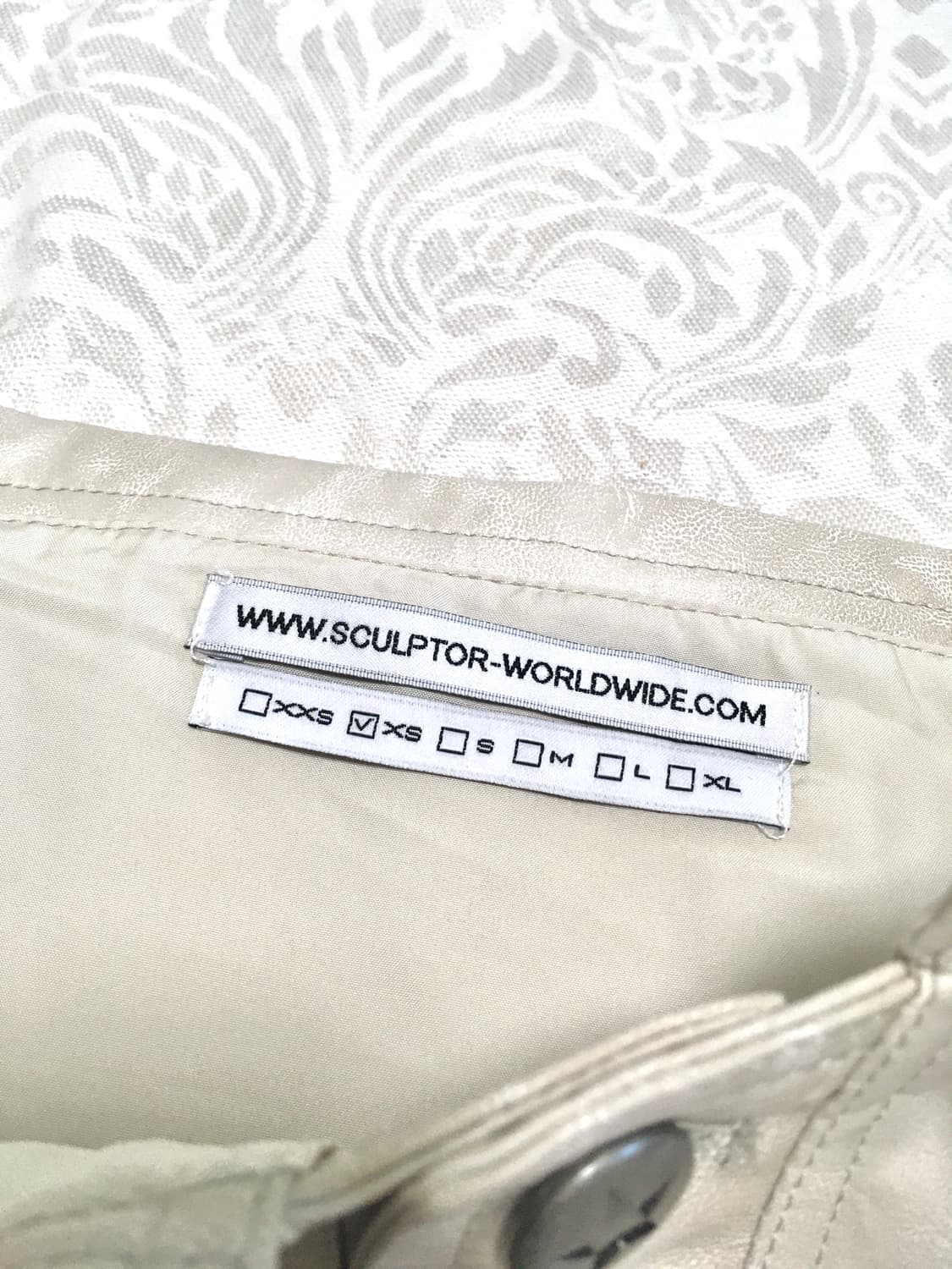 SCULPTOR 스컬프터 레더 미니스커트 아이보리 xs (빈티지 유일매물 상품이미지9