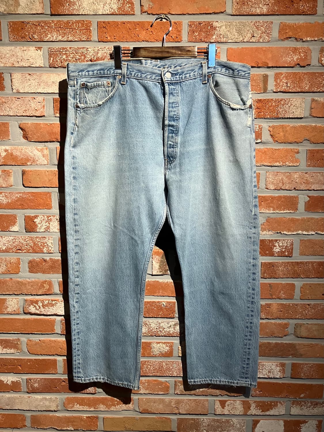 90s USA 빈티지 리바이스 501 데님 팬츠 빅사이즈 상품이미지2