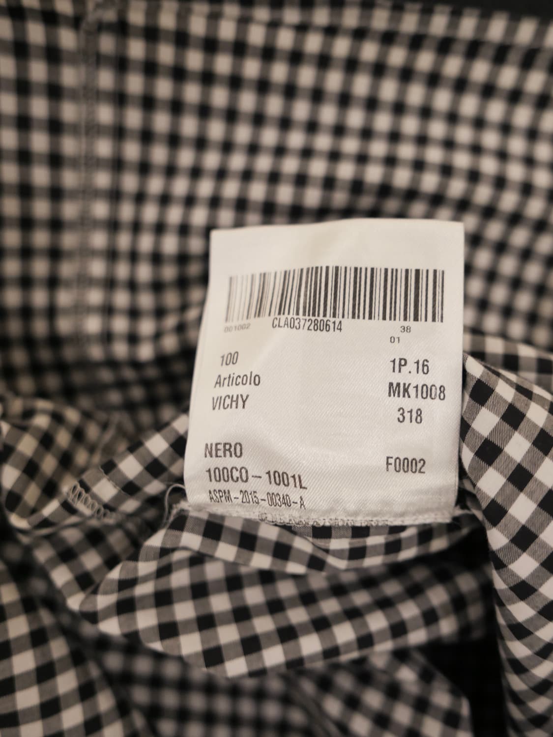 미우미우 비시 체크 셔츠 상품이미지5