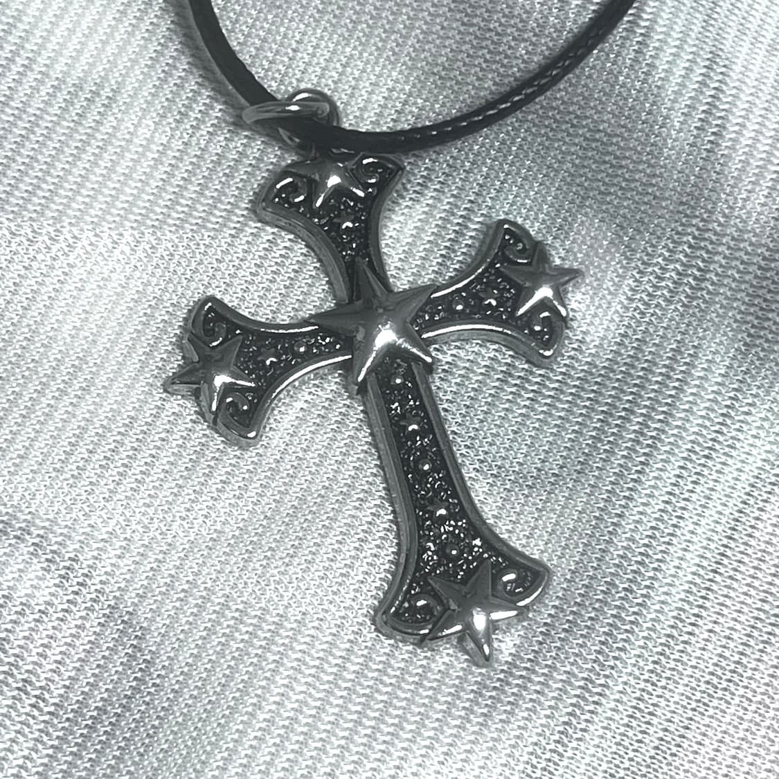 cross stud star necklace 상품이미지2