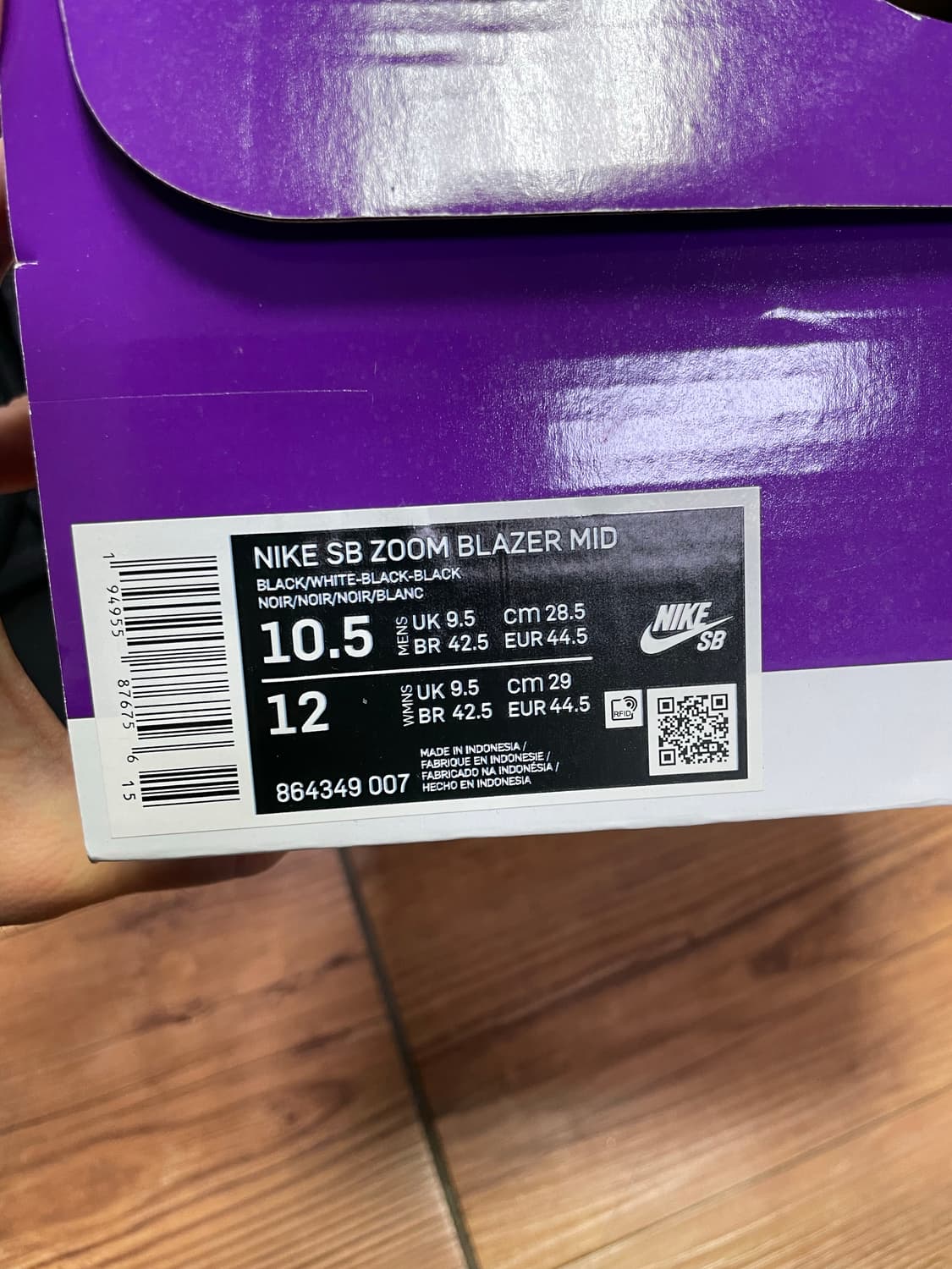 나이키 블레이저 블레이져 줌 미드 블랙 화이트 신발 상품이미지4