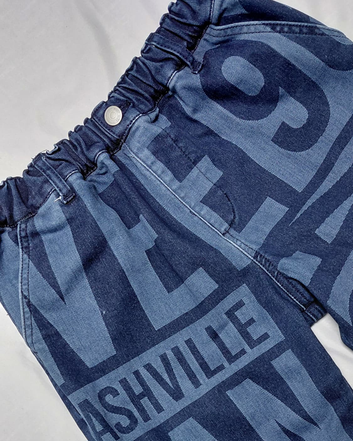 [WASK] 와스크 주니어 유니크 타이포 데님 팬츠 (약기모안감/160) 상품이미지1