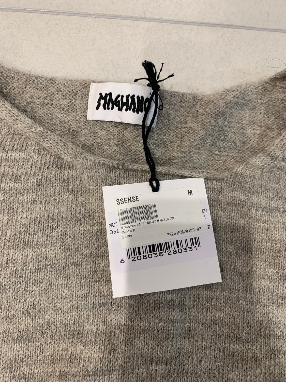 마리아노 트위스트 울 데미지 니트 상품이미지2