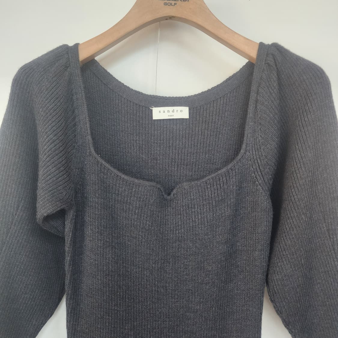 산드로 니트 롱 원피스 블랙 상품이미지2