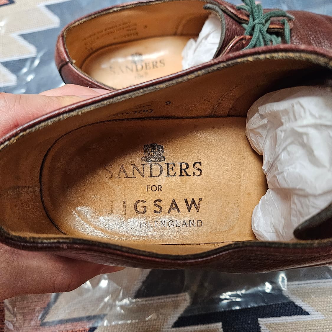 샌더스x직소 그레인 레더 더비 상품이미지6