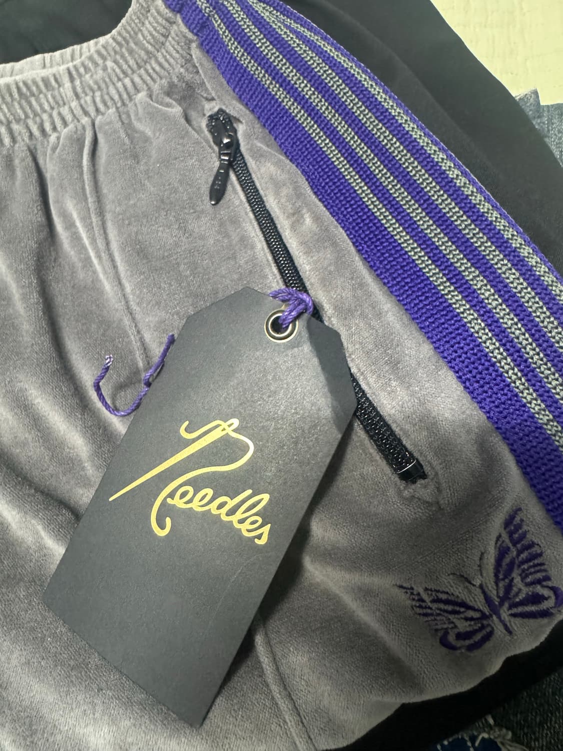 니들스 /  벨루어 트랙팬츠 / 그레이 퍼플 / S 상품이미지5