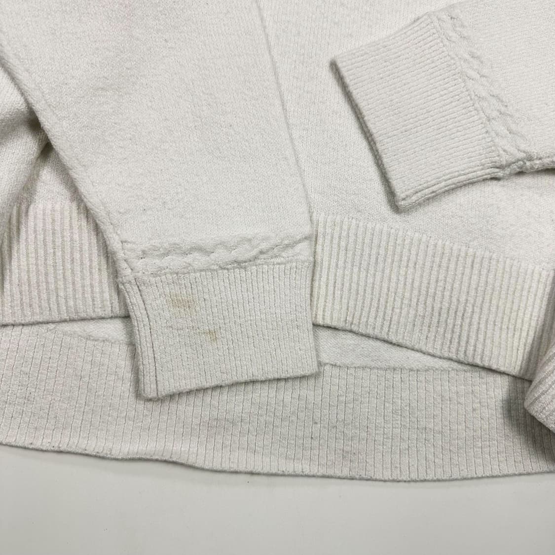 타미힐피거 플래그 우먼 박시 화이트 니트 (L 여성추천) 상품이미지4