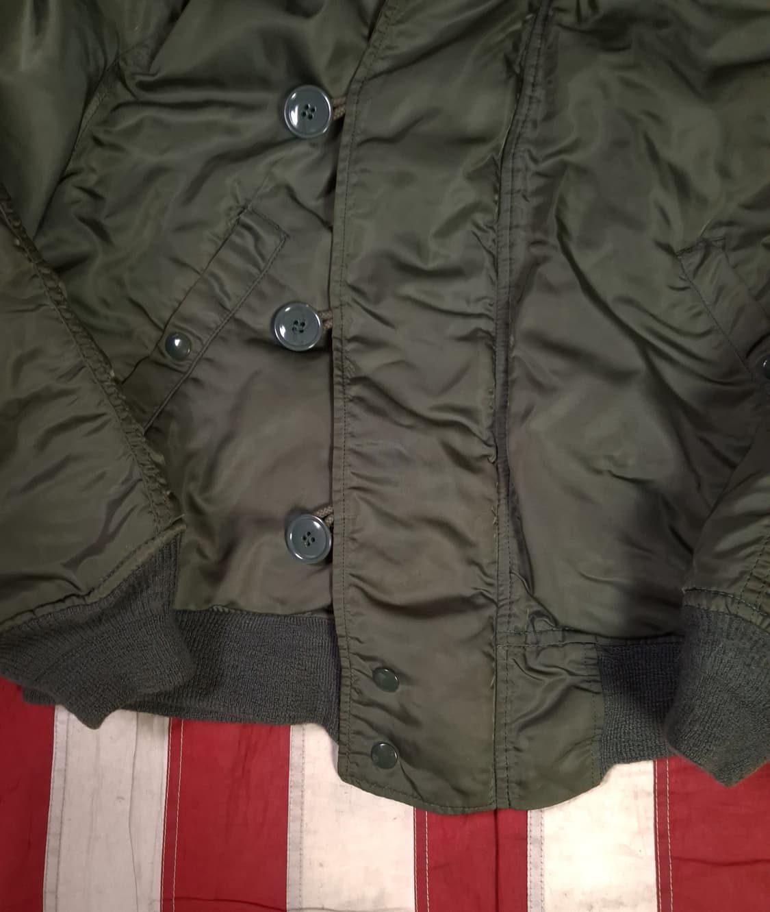 오리지날 80's 미공군 알파사 N-2B 항공자켓 상품이미지7