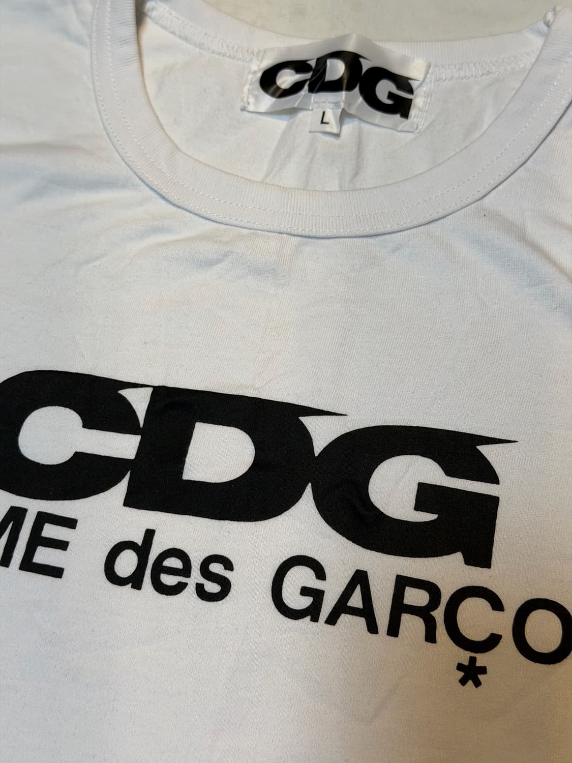 CDG 꼼데가르송 반팔 셔츠 화이트 상품이미지2