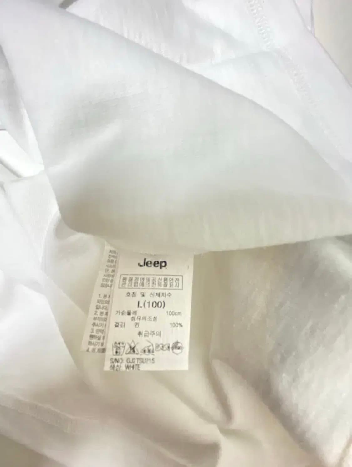 [새상품]지프JEEP 성조기와펜 반팔티 화이트 L 상품이미지6