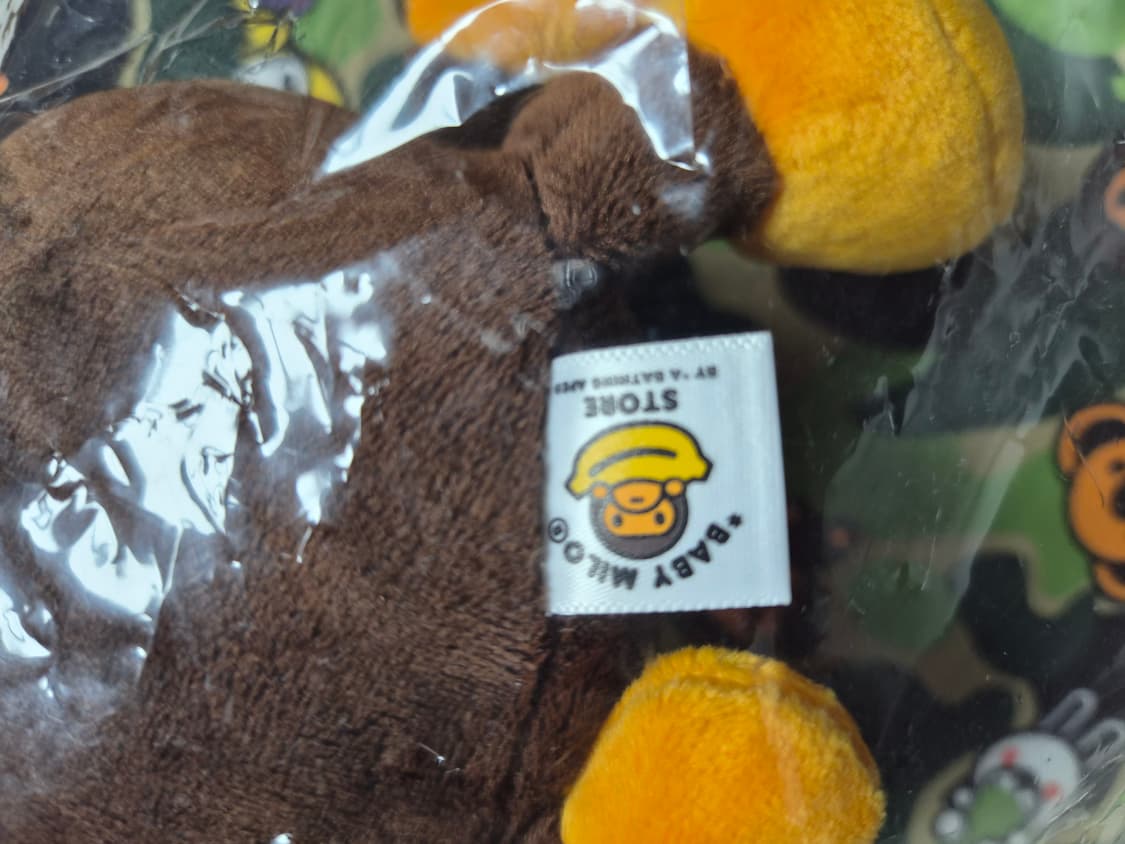 베이프 정품 베이비 마일로 플러시돌 리사이클 토트백 상품이미지3