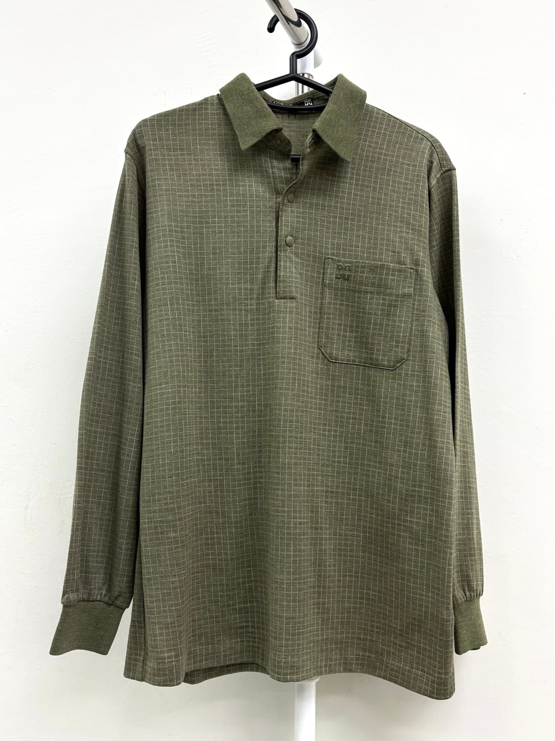 빈티지 닥스 올리브 카키 폴로셔츠 상품이미지4