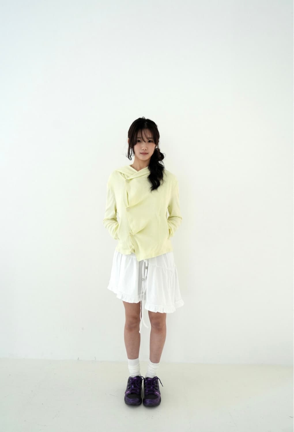 인앤양인하모니 후드 가디건 (lemon) 상품이미지4