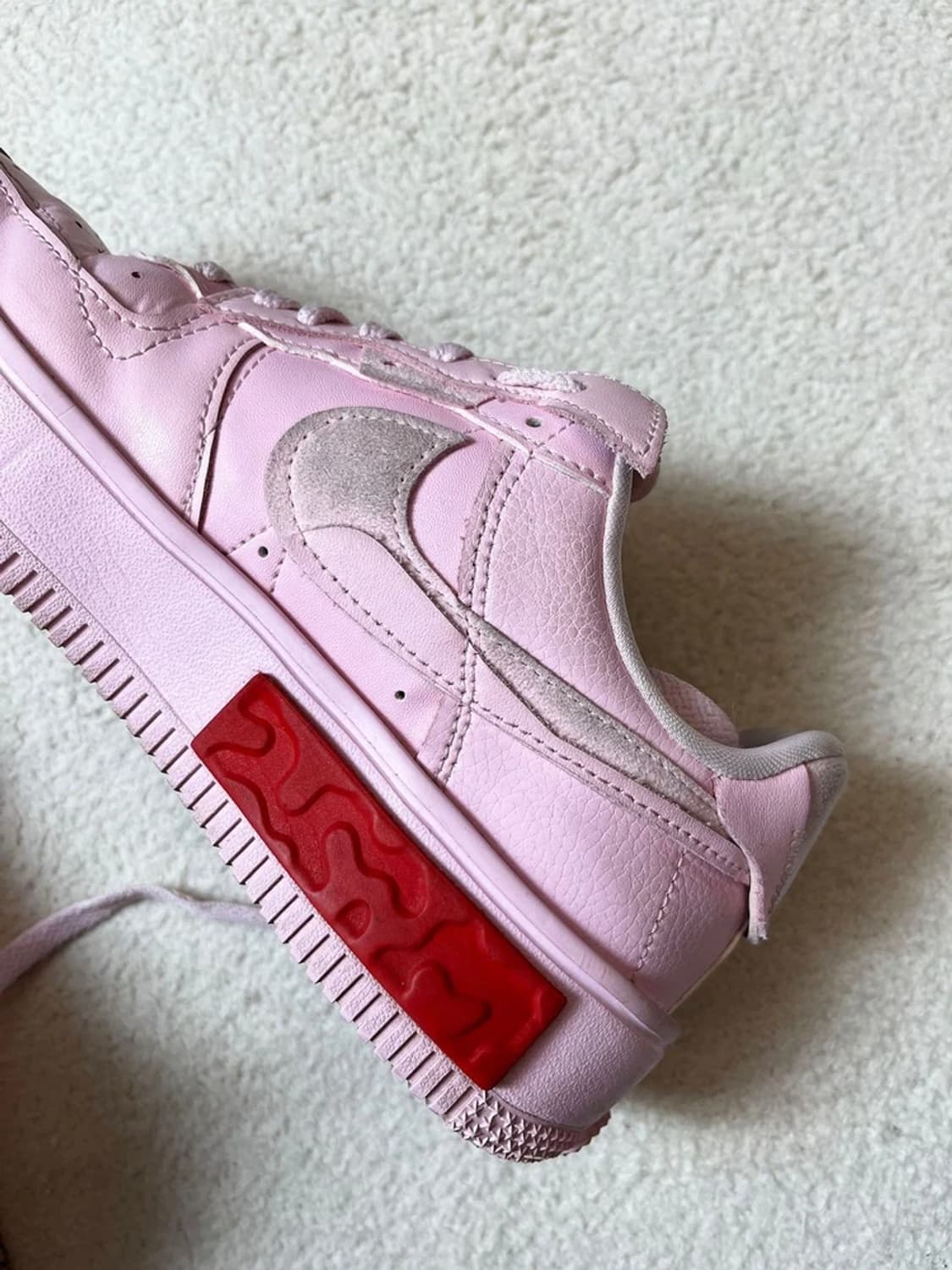 나이키 에어 포스 1 폰탄카 핑크 폼 스니커즈 A1786 상품이미지8