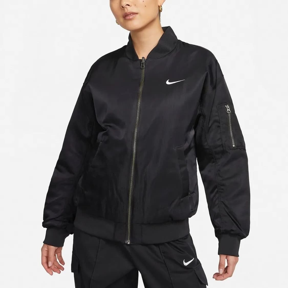 나이키 NSW 리버시블 바시티 봄버 자켓 블랙 상품이미지1