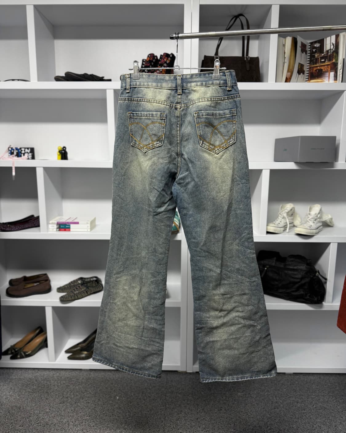 리본 플레어 데님 상품이미지4