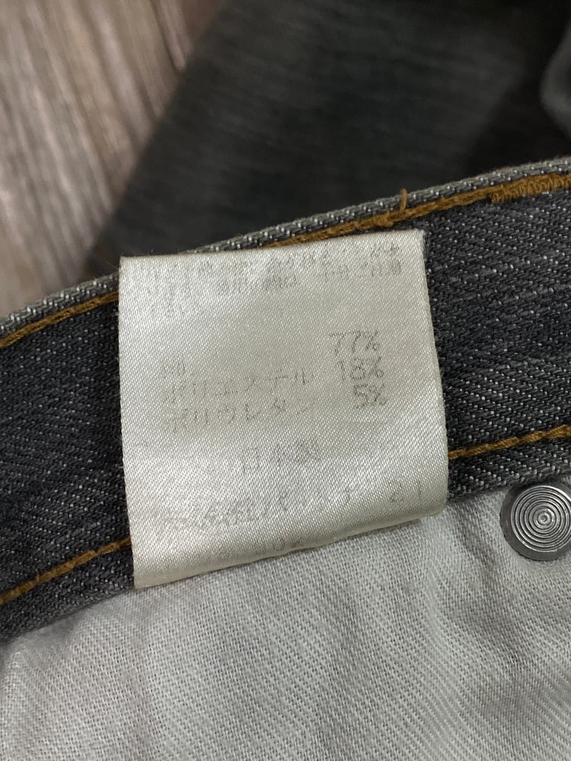 폴로 진스 슬림 부츠컷 데님 청바지 팬츠 그레이 W30 상품이미지5