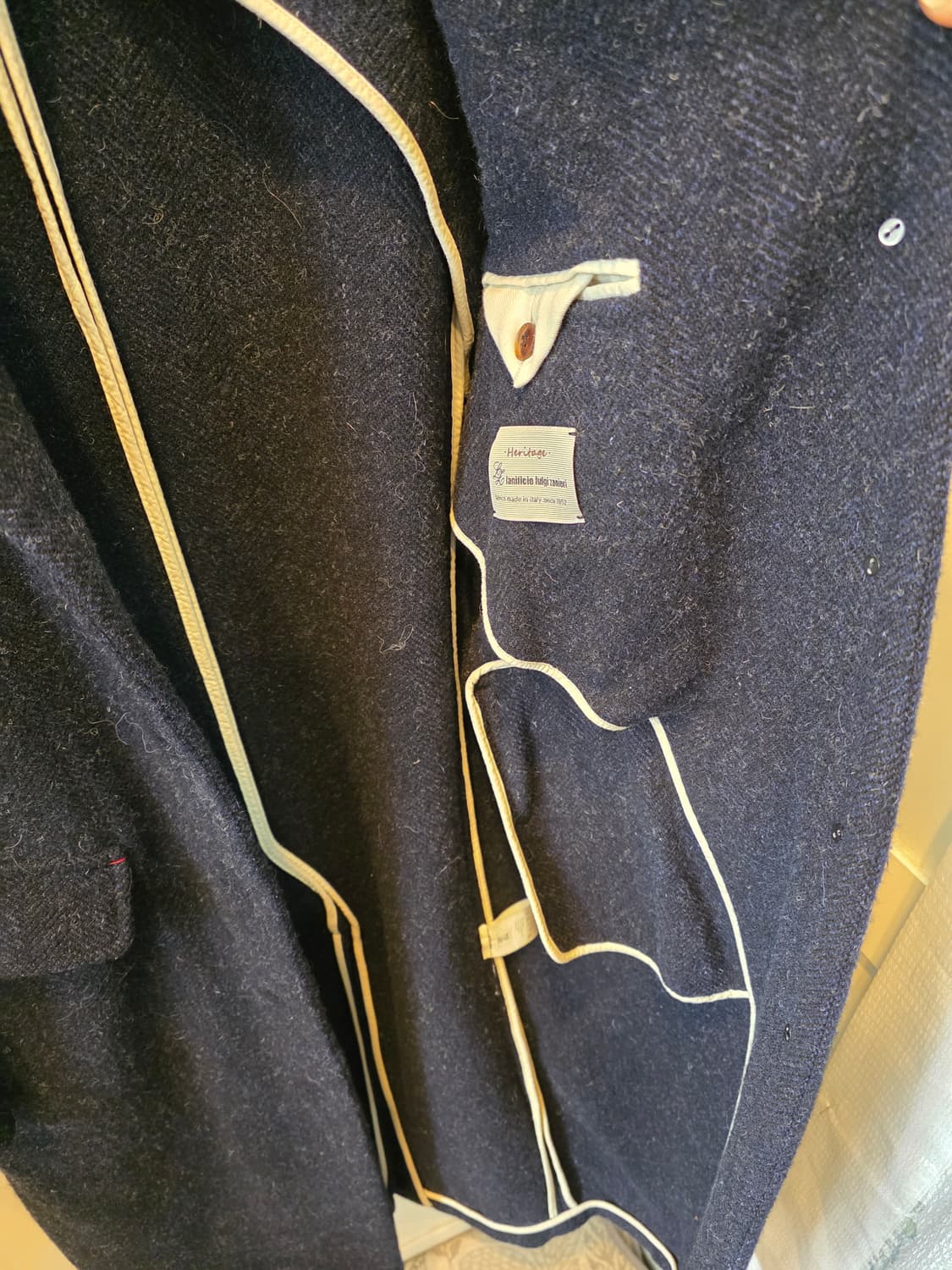 비아 플레인 월리엄 울  코트 네이비 상품이미지4