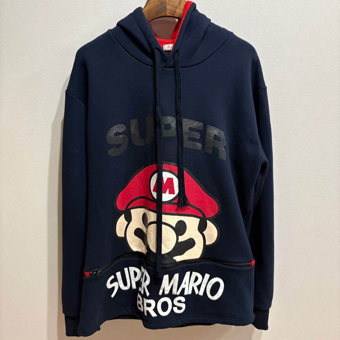 슈퍼 마리오 후드티 네이비 90 상품이미지1