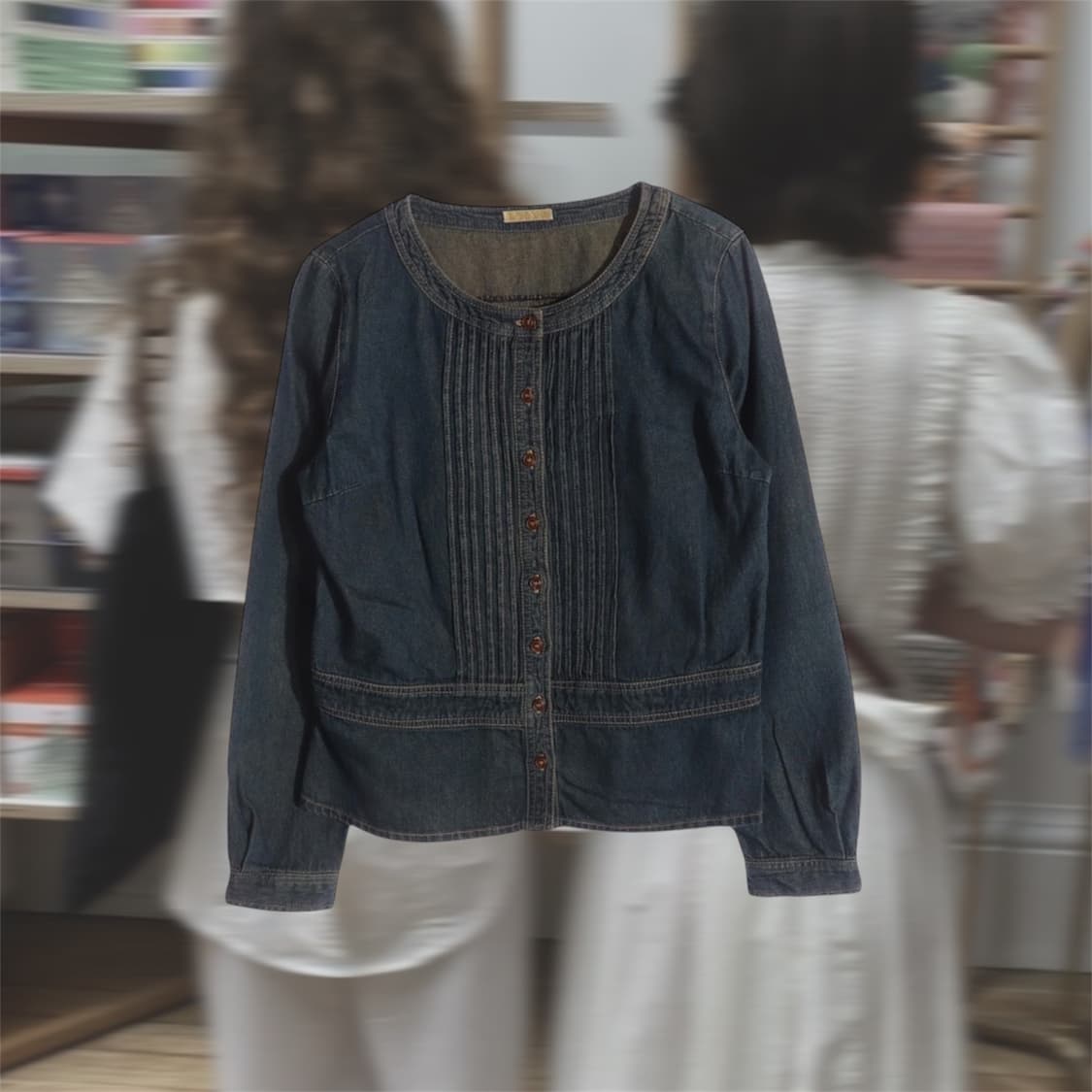 cutie denim blouse 상품이미지1