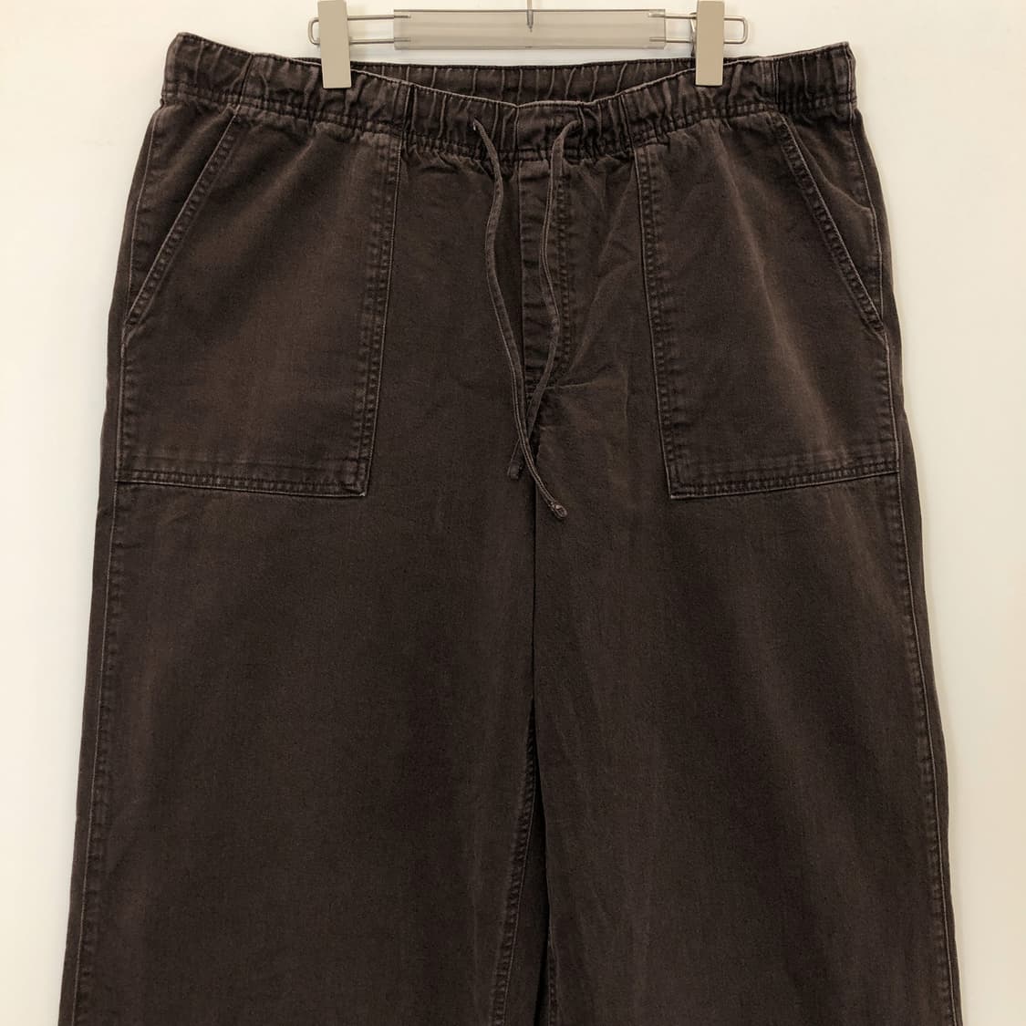 GAP 가먼트 브라운 와이드레그 밴딩팬츠 38-40 인치  상품이미지2