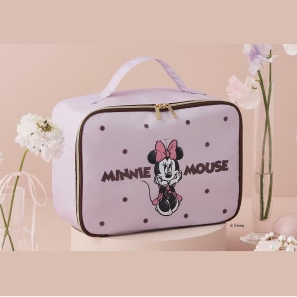 미니마우스 파우치 화장품 가방 내부포켓 사각 미키마우스친구 상품이미지1