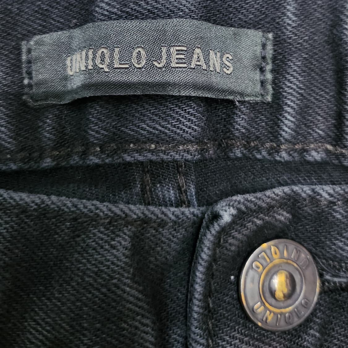 유니클로 블랙 데님팬츠 35 상품이미지3